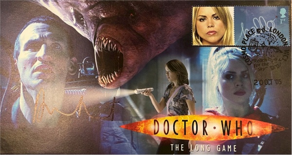 Doctor Who 2005 Series 1 Episode 7 The Long Game Collectors Stamp Cover Signed ANNA MAXWELL MARTIN
